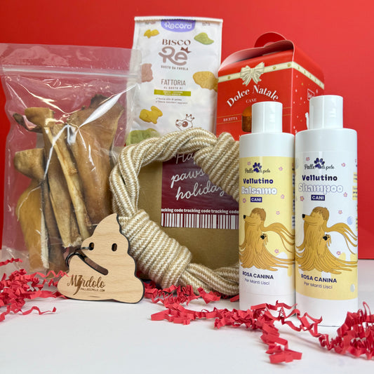 BOX NATALE VELLUTINO, per cani pelo liscio