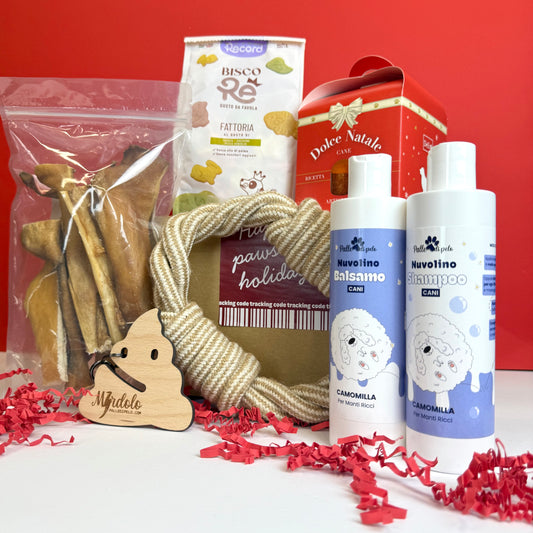 BOX NATALE NUVOLINO, per cani pelo riccio