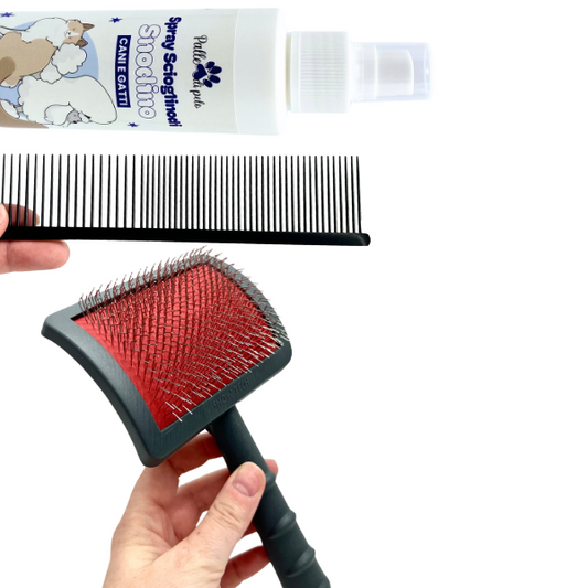 KIT PETTINATURA CANE PELO LISCIO (-3cm)