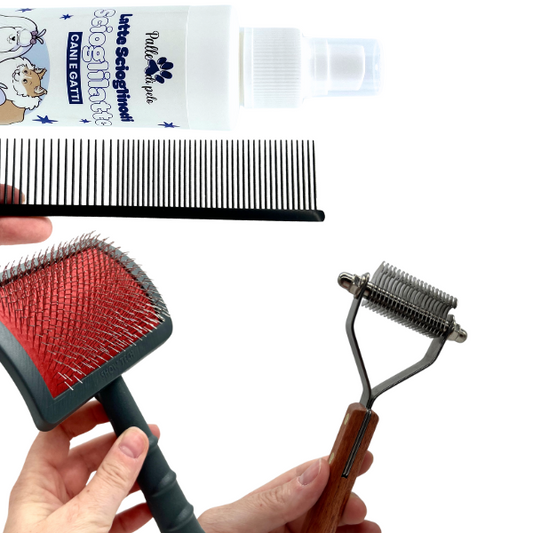 KIT PETTINATURA CANE PELO FRANGIATO (Tipo SPANIEL)