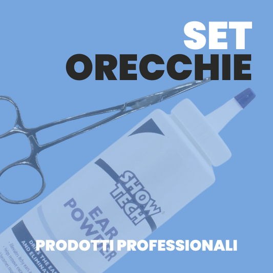 KIT orecchie: polvere + pinza stripping pelo