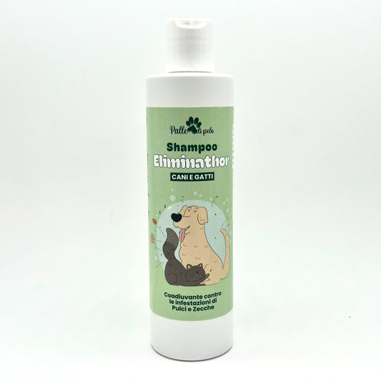 ELIMINATHOR shampoo contro infestazioni pulci e zecche per cani e gatti - f39