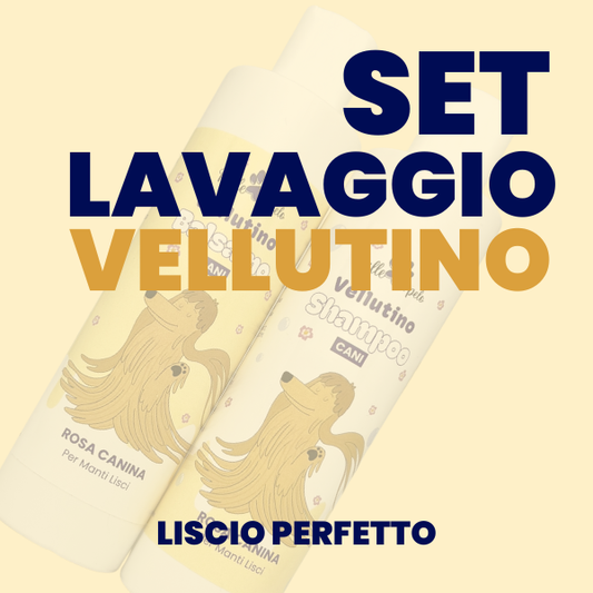 KIT VELLUTINO SHAMPOO + BALSAMO lisciante e aderente per peli lisci