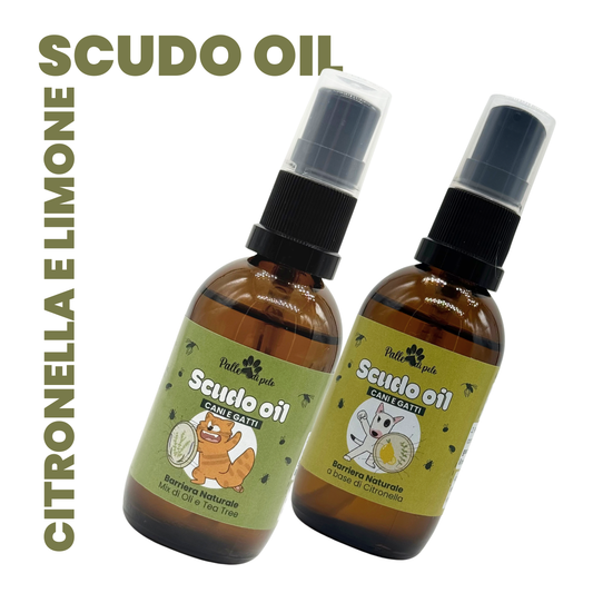 SCUDO OIL cani e gatti 50ml - scudo naturale contro insetti in olio secco (NON UNGE)