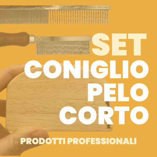 KIT PETTINATURA CONIGLIO PELO CORTO