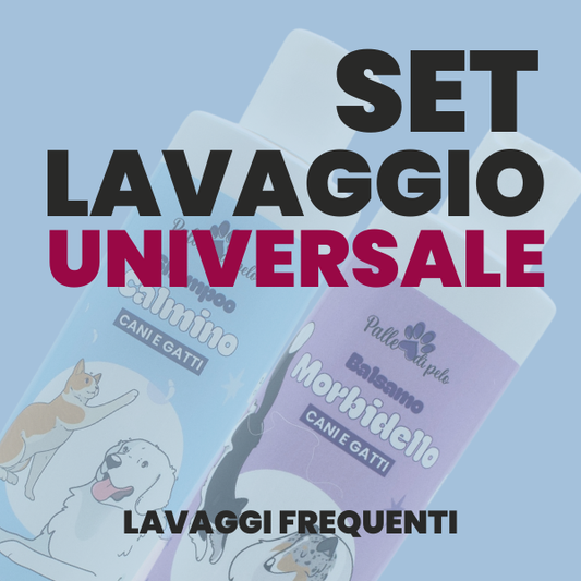 KIT SHAMPOO + BALSAMO UNIVERSALE - calmino morbidello per cani e gatti