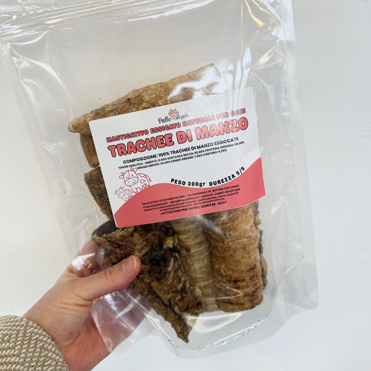 MASTICATIVO PER CANI TRACHEE MANZO 200GR