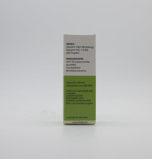 OLIO CBD PER CANI E GATTI 5%