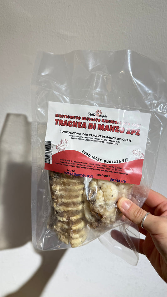 MASTICATIVO PER CANI TRACHEE MANZO 100gr 2pz