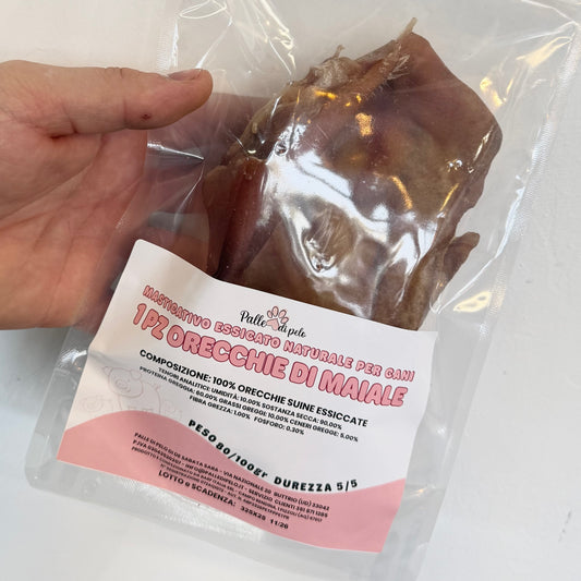 MASTICATIVO PER CANI ORECCHIE DI MAIALE