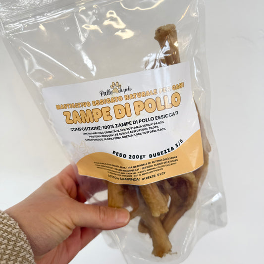 MASTICATIVO PER CANI ZAMPE DI POLLO 150GR
