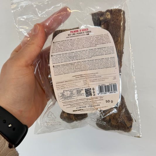 MASTICHINO PER CANI - Polmone manzo 50GR