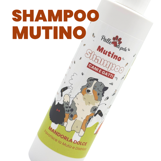 KIT MUTINO SHAMPOO + BALSAMO + SNODINO - cani e gatti ANTIMUTA E NODI