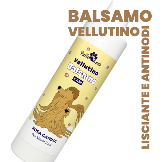VELLUTINO, balsamo lisciante e setificante per cani con pelo liscio