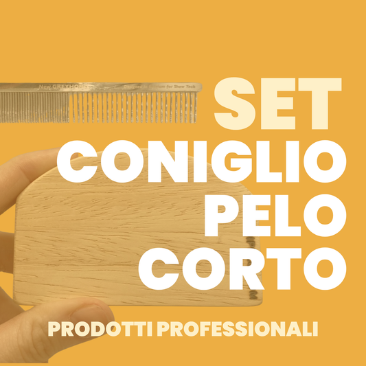 KIT PETTINATURA CONIGLIO PELO CORTO