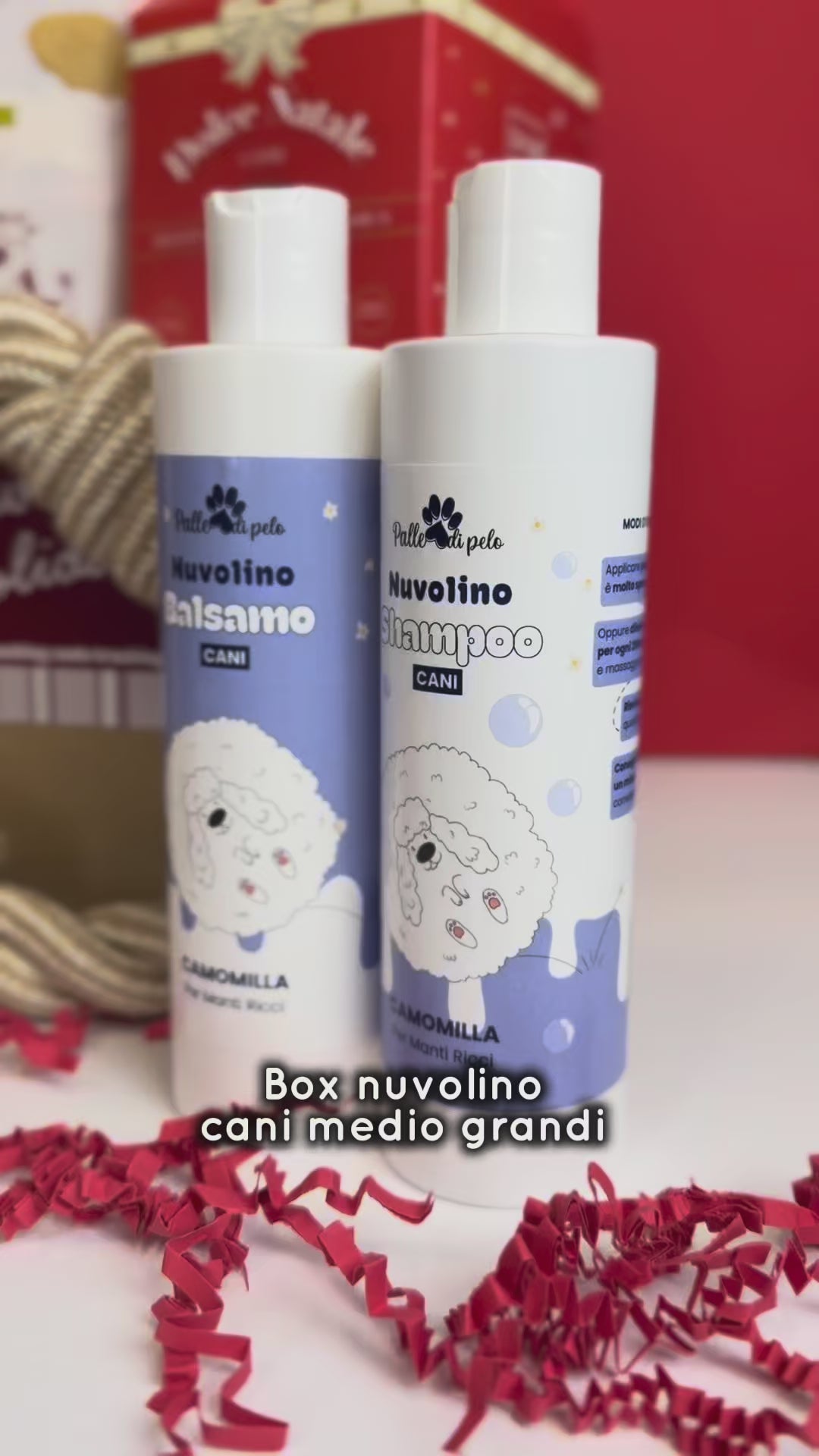 BOX NATALE NUVOLINO, per cani pelo riccio