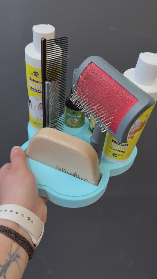 IL POGGIAPALLE (di pelo) - zampina porta prodotti palle di pelo