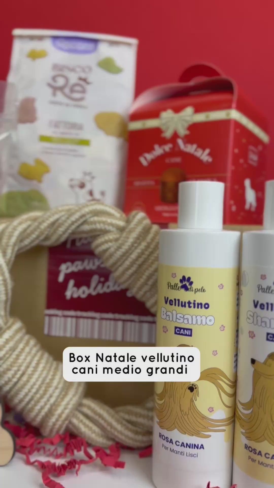 BOX NATALE VELLUTINO, per cani pelo liscio