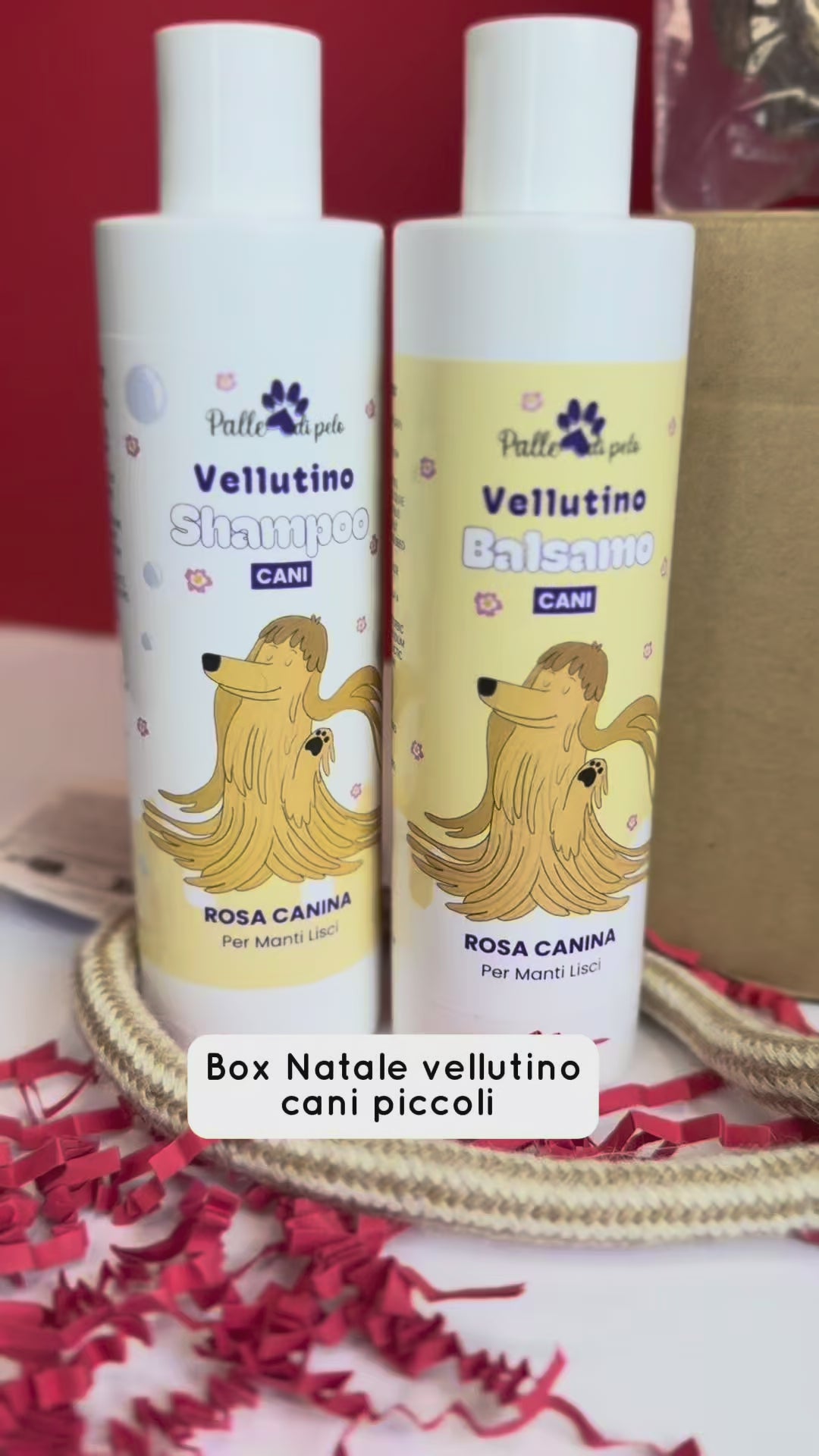 BOX NATALE VELLUTINO, per cani pelo liscio