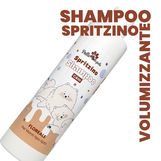 SPRITZINO, Shampoo per cani volumizzante antimuta per pelo tipo spitz e primitivo