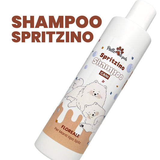 SPRITZINO, Shampoo per cani volumizzante antimuta per pelo tipo spitz e primitivo